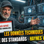 Comparaison flux données techniques auto : Haynes simplifié vs TecRMI industriel dans un atelier moderne