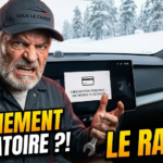 Écran tactile voiture demandant paiement abonnement pour activer siège chauffant