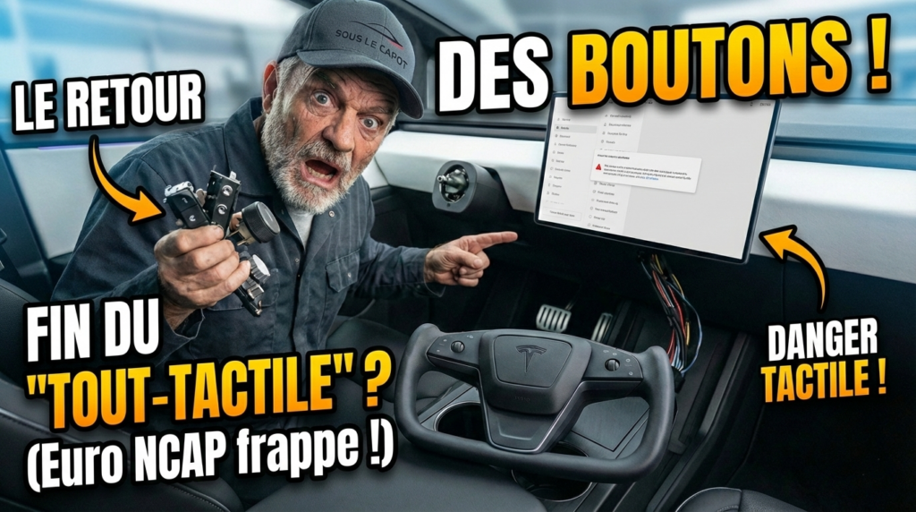 Comparaison ergonomie auto : écran tactile sale vs boutons physiques métal haute qualité