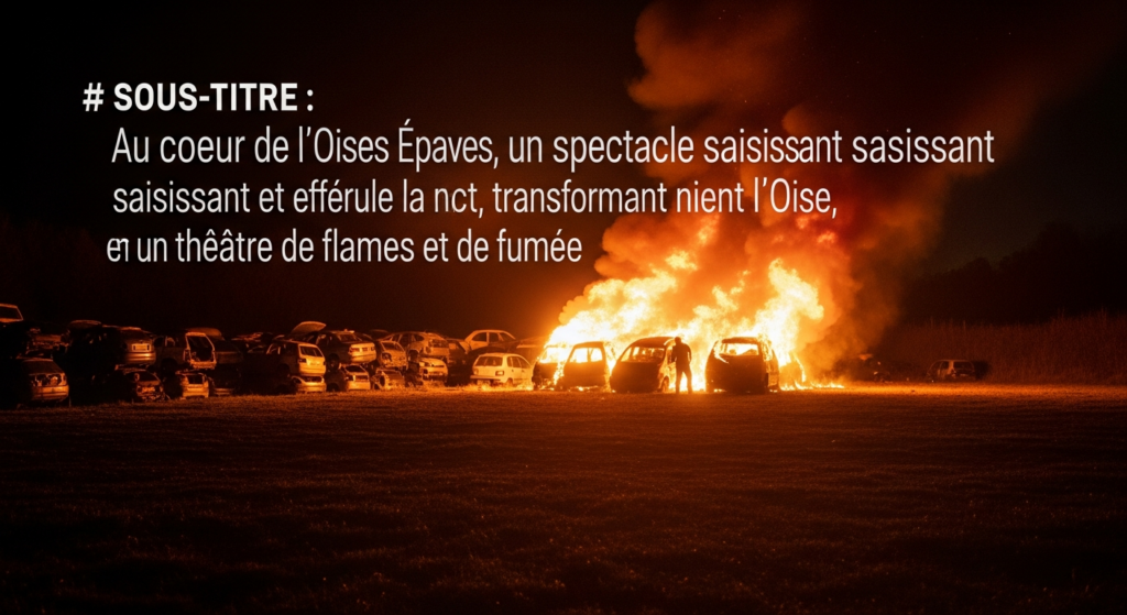 Un feu d'une violence inouïe ravage un cimetière automobile dans l'Oise, transformant 20 véhicules en tas de cendres toxiques. Plus qu'un accident, c'est le signal d'alarme sur la gestion calamiteuse de nos déchets mécaniques et les risques latents qu'ils représentent.