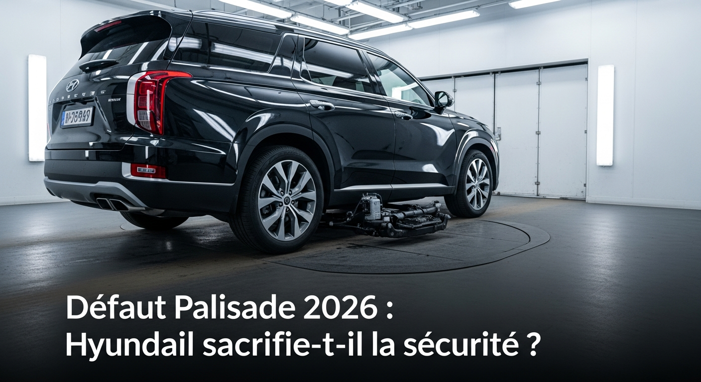 La suspension des ventes du Hyundai Palisade 2026 après un incident mortel révèle un défaut Palisade 2026 majeur. Les puristes s'interrogent : quel vice de conception se cache derrière cette décision brutale ?