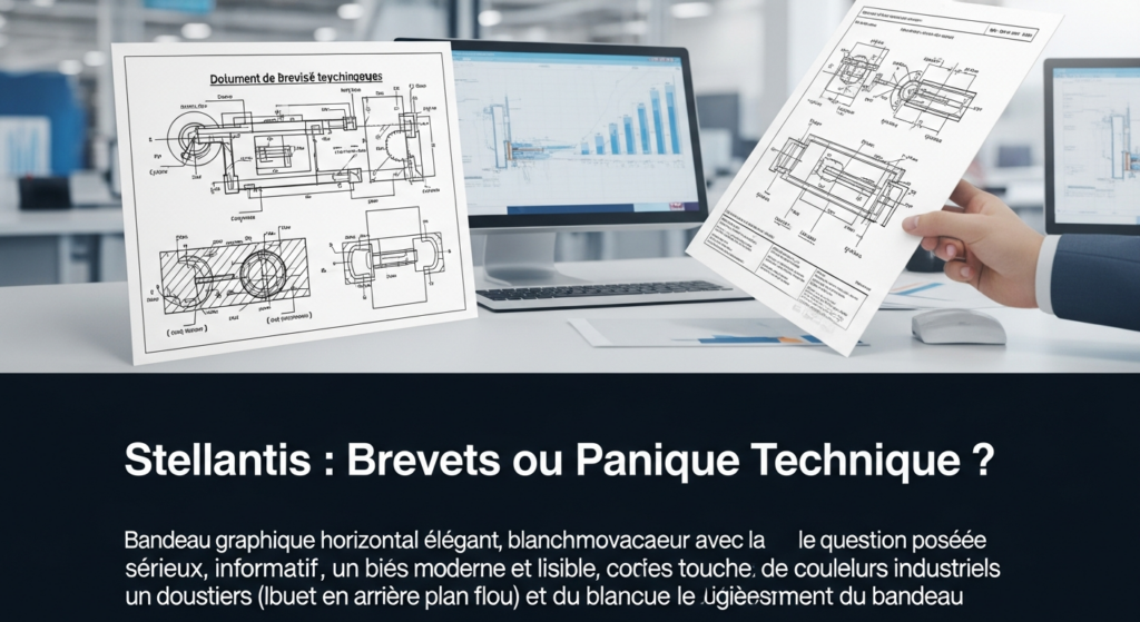 Stellantis clame sa force par les brevets. Nous, on y voit une manœuvre désespérée pour masquer les gouffres techniques béants de son virage stratégique. Préparez-vous au pire.