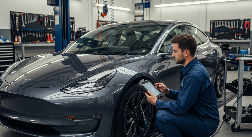 Diagnostic du code P0C7B sur une Tesla Model 3 : Problème de circuit de charge du module de batterie