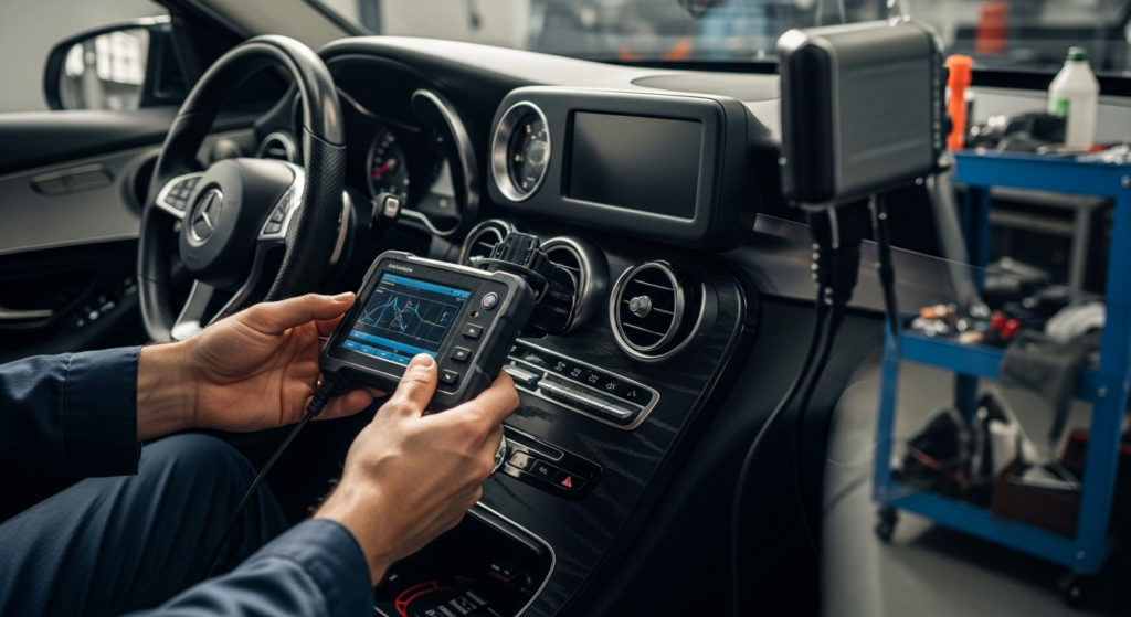 Code U0140 : Perte de communication avec le module de carrosserie sur une Mercedes-Benz Classe C (W205)