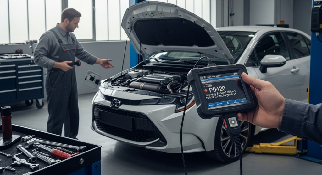 Diagnostic du code P0420 sur une Toyota Corolla (2020-2023)