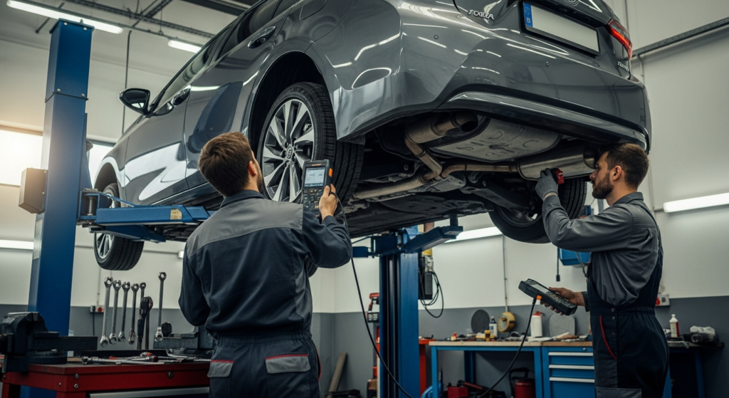 Code P0420 : Efficacité du catalyseur inférieure au seuil (Banque 1) sur Toyota Corolla (E210)