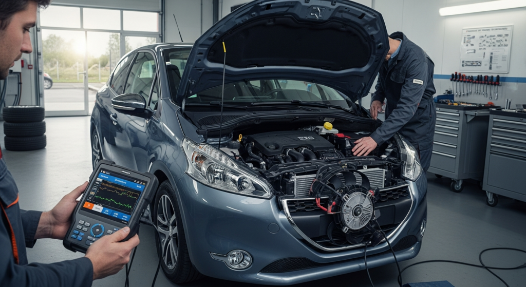 Diagnostic du code P0480 sur une Peugeot 208 II