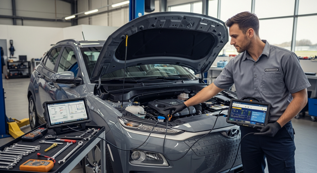 Diagnostic du code P0C7B sur la Hyundai Kona Électrique