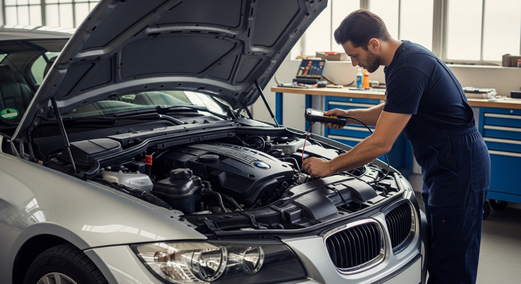 Diagnostic du code défaut P0304 sur une BMW Série 3 E90