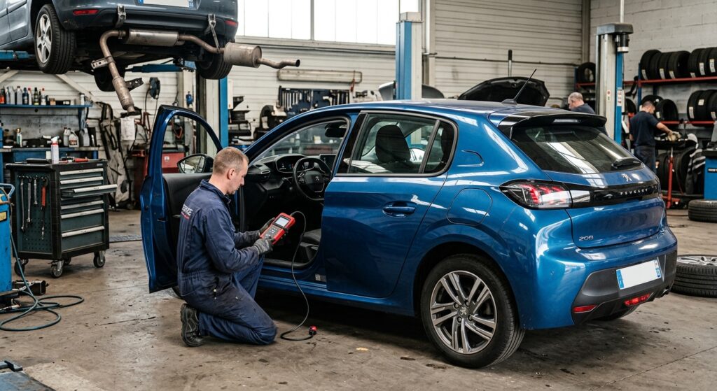 Code P0420 - Catalyseur sous le seuil d'efficacité (Groupe 1) sur Peugeot 208 II