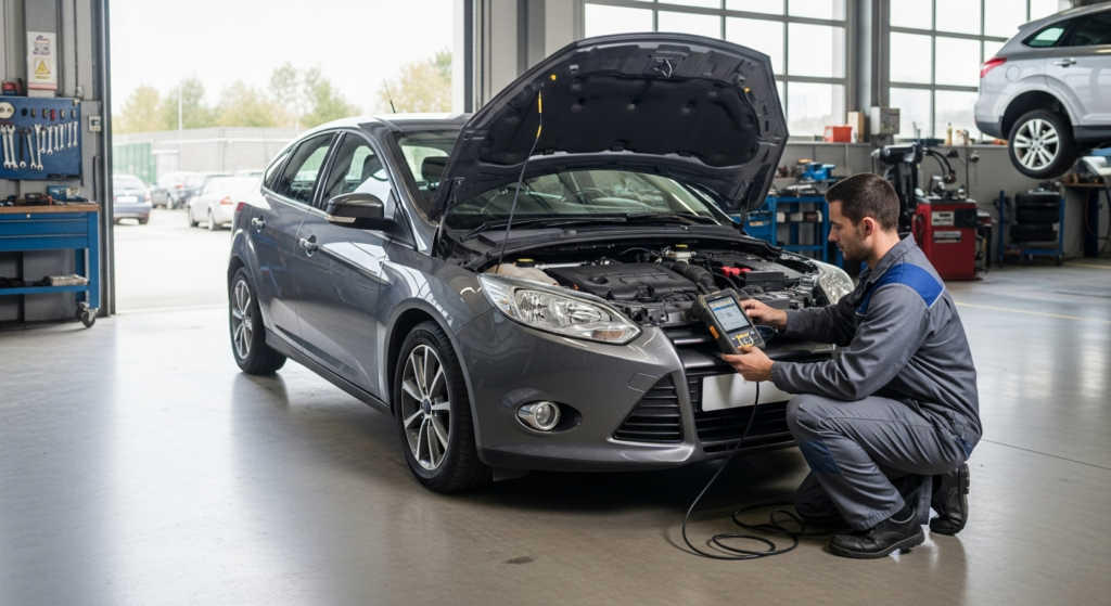 Diagnostic du code P0171 sur une Ford Focus III : Mélange air-carburant trop pauvre
