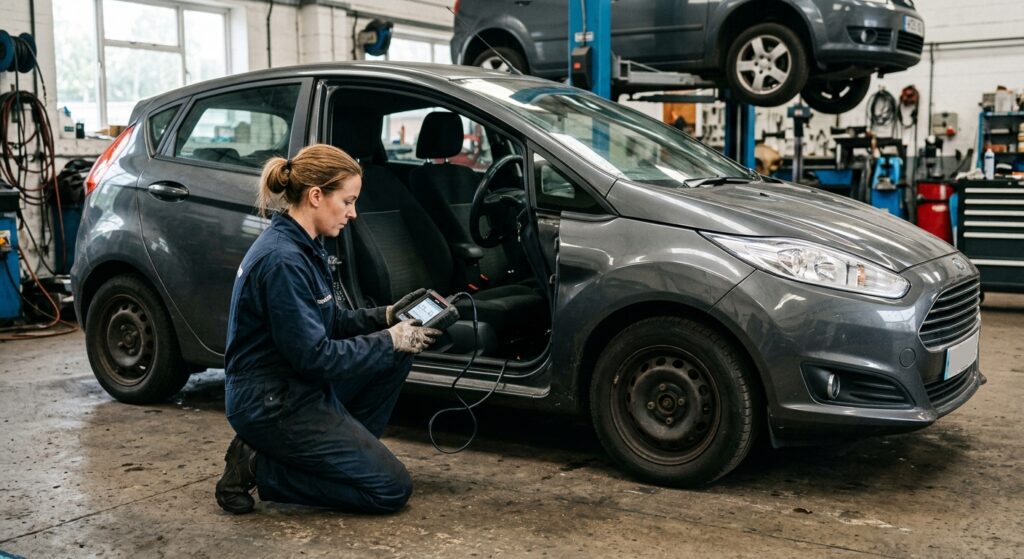Code U0100 : Perte de communication avec le module de commande du moteur sur la Ford Fiesta Mk7