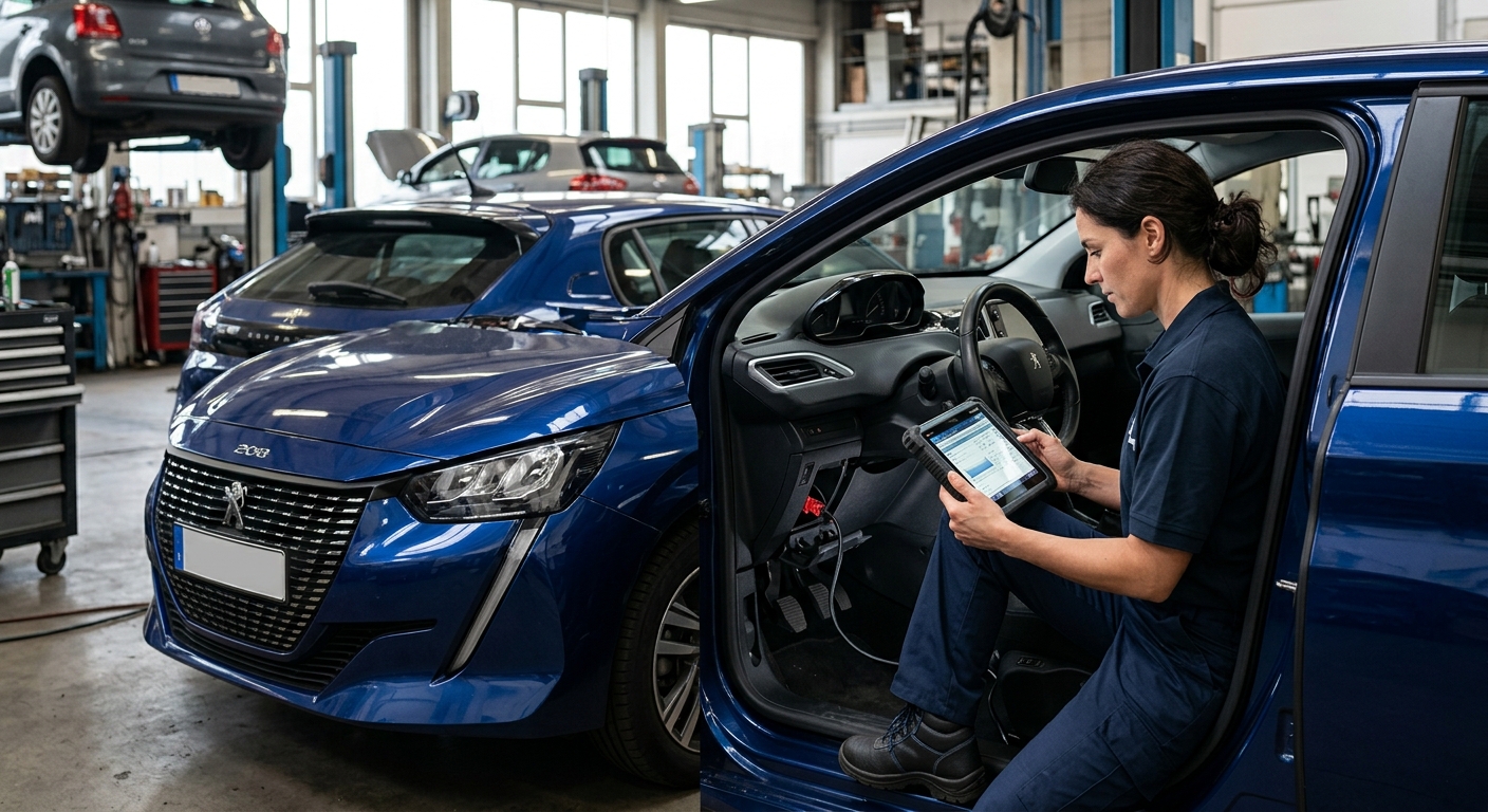 Diagnostic du code défaut P0420 sur la Peugeot 208 II