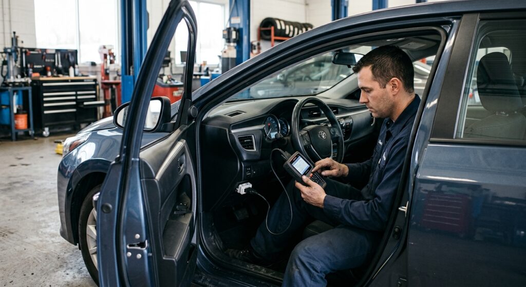 Diagnostic du code défaut P0420 sur la Toyota Corolla (E170)