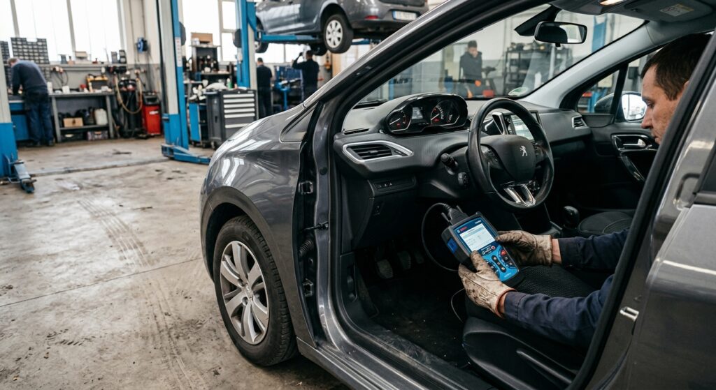 Diagnostic du code P0420 sur la Peugeot 208 II : Catalyseur non optimal