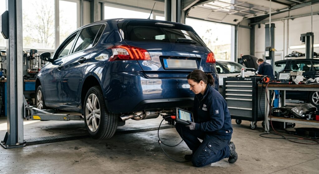 Diagnostic du code défaut P0420 sur la Peugeot 308 II