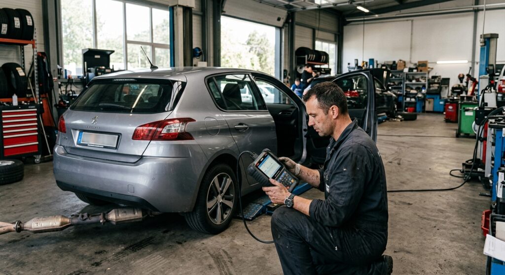Diagnostic du code P0420 sur la Peugeot 308 II : Catalyseur inefficace